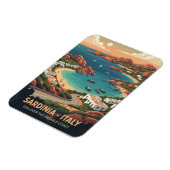 Italy Sardinia Postcard Magneet (Linkerzijde)