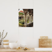 Italy, Sicily, Palermo. The cloisters survive as Poster (Keuken)