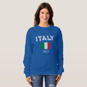 Italy Supporters Adults Kids Sweatshirt  (Voorkant volledig)