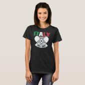 Italy Table Tennis   Support Italian Ping Pong Tea T-shirt (Voorkant volledig)