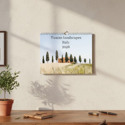 Italy Toscane Landscape 2026 Kalender