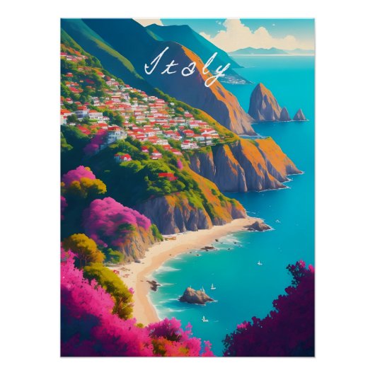 Italy Travel Poster (Voorkant)