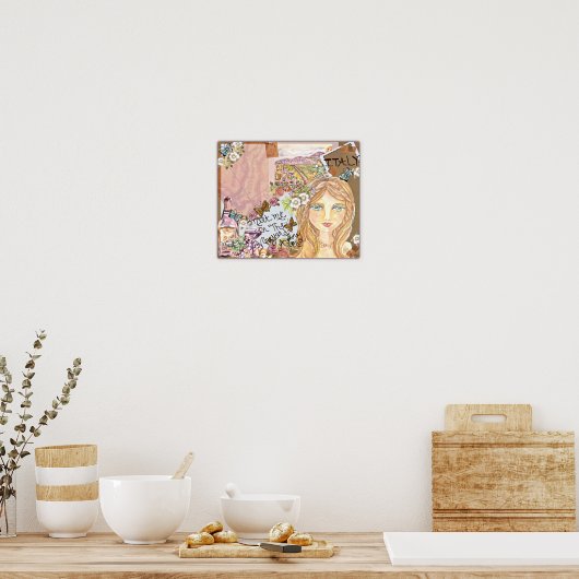 ~Italy Vineyard Fantasy ~ Poster (Keuken)