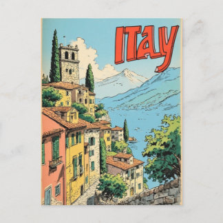 ITALY VINTAGE TRAVEL POSTCARD BRIEFKAART