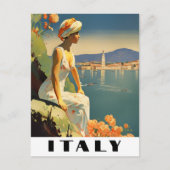 Italy Vintage Travel Romantic Mediterranean Briefkaart (Voorkant)