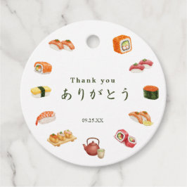 Itamae〈Sushi Chefs） collection ありがとう Japanese Bedankjes Labels