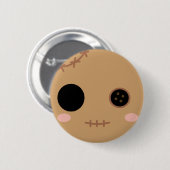 Itami de Voodoo Doll Head Ronde Button 5,7 Cm (Voorkant /achterkant)