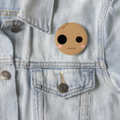 Itami de Voodoo Doll Head Ronde Button 5,7 Cm (In situ)