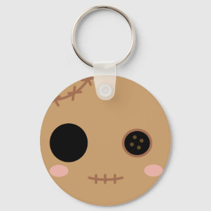 Itami de Voodoo Doll Head Sleutelhanger