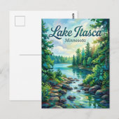 Itasca State Park Minnesota Briefkaart (Voorkant / Achterkant)