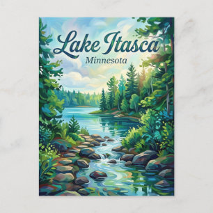Itasca State Park Minnesota Briefkaart