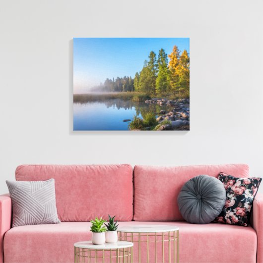 Itasca State Park, Minnesota Canvas Afdruk (Insitu (Woonkamer))