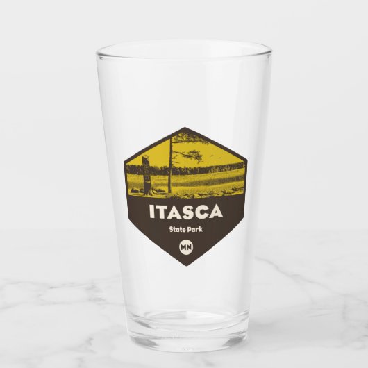 Itasca State Park Minnesota Glas (Voorkant)