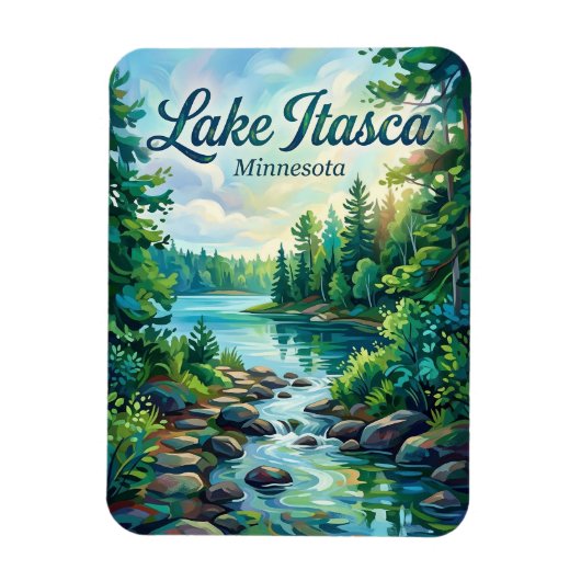 Itasca State Park Minnesota Magneet (Verticaal)