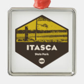 Itasca State Park Minnesota Metalen Ornament (Voorkant)