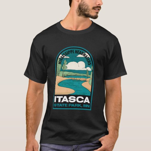 Itasca State Park Minnesota T-shirt (Voorkant)
