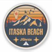Itaska Beach, Alberta Sticker (Voorkant)