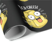 Itch-cheese Funny Cheese Pun Dark BG Cadeaupapier (Rol Hoek)