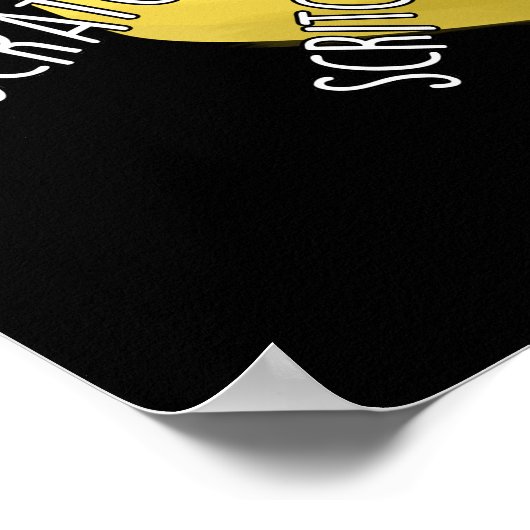 Itch-cheese Funny Cheese Pun Dark BG Poster (Hoek)