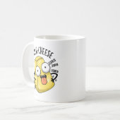 Itch-cheese Funny Cheese Pun Koffiemok (Voorkant links)
