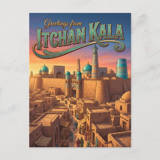 Itchan Kala Oezbekistan Briefkaart (Voorkant)