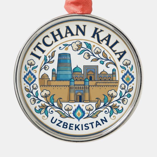 Itchan Kala Oezbekistan Metalen Ornament (Voorkant)