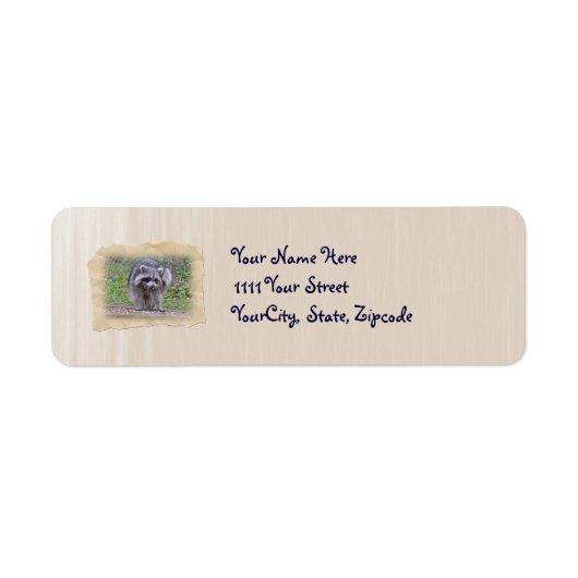 Itchin' & Scratchin' Raccoon Etiket (Voorkant)