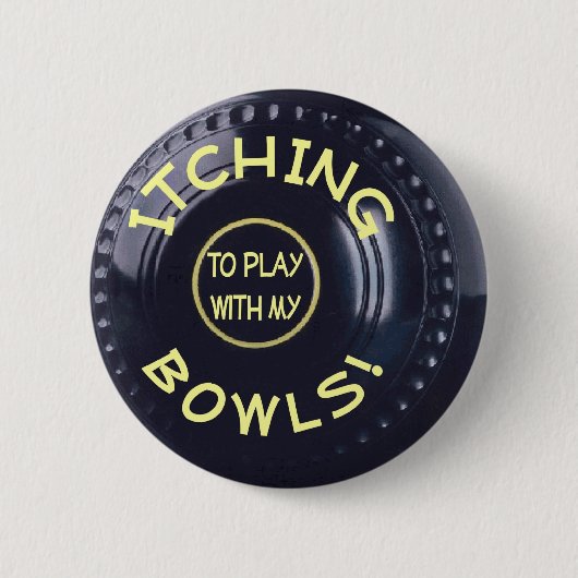 ITCHING BOWLS-badge Ronde Button 5,7 Cm (Voorkant)