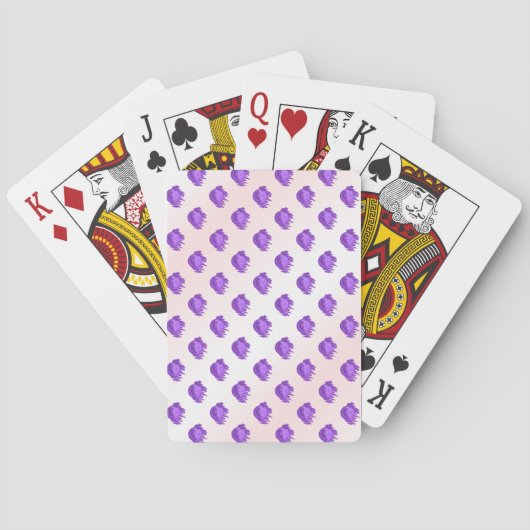 ITD Blauwe Bosbessen en Crème Pokerkaarten (Achterkant)