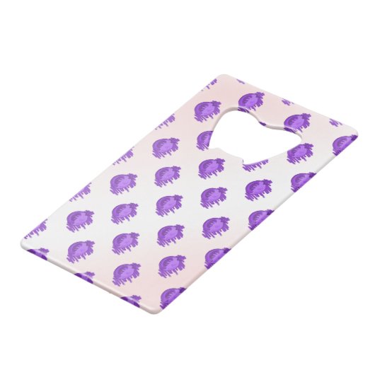 ITD Blurberries en crème Creditkaart Flessenopener (Achterkant Gekanteld)