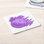 ITD Blurberries en crème Kartonnen Onderzetters (Schuin)