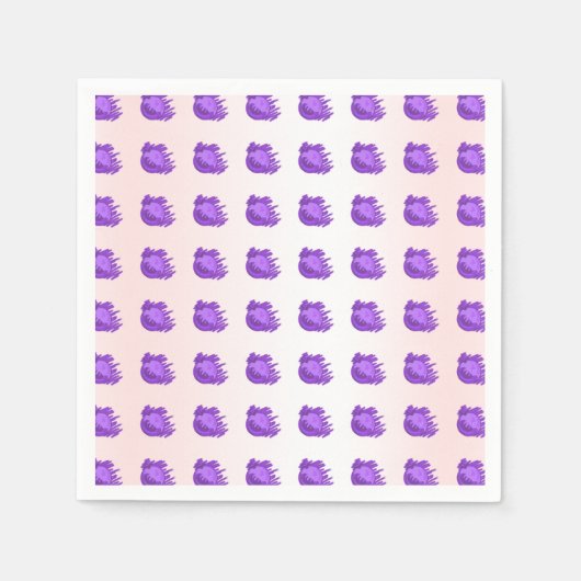 ITD Blurberries en crème Servetten (Voorkant)