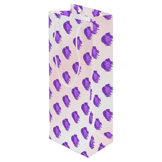 ITD Blurberries en crème Wijn Cadeautas (Achterkant Gekanteld)