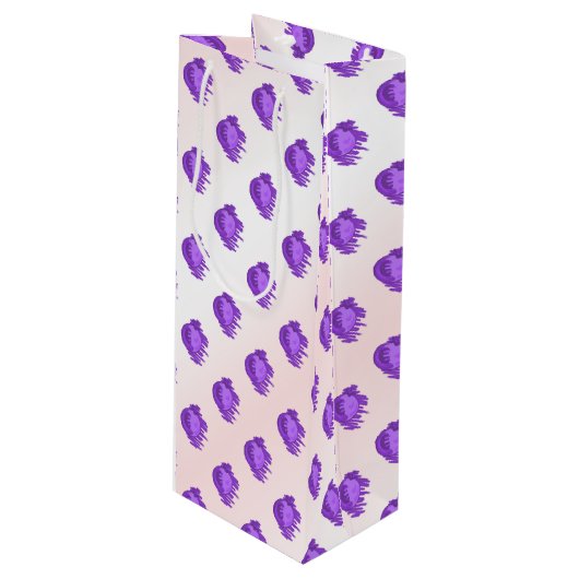 ITD Blurberries en crème Wijn Cadeautas (Voorkant Gekanteld)