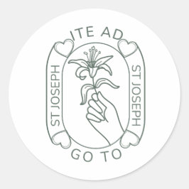 Ite Ad Joseph Ronde Sticker