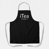 iTea-ondersteuning - Een vaderlijke grap voor thee Schort (Voorkant)