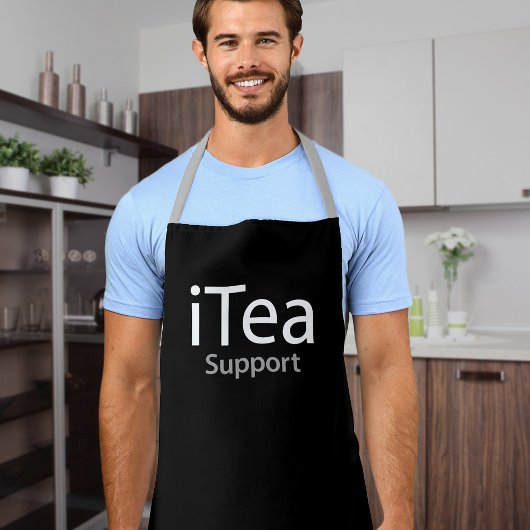 iTea-ondersteuning - Een vaderlijke grap voor thee Schort