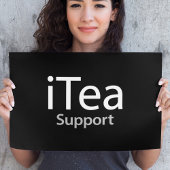 iTea support - A dad pun for tea drinkers - Funny Poster