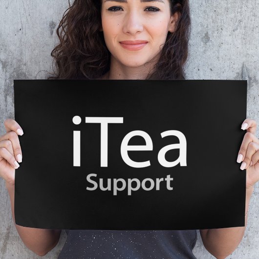 iTea support - A dad pun for tea drinkers - Funny Poster