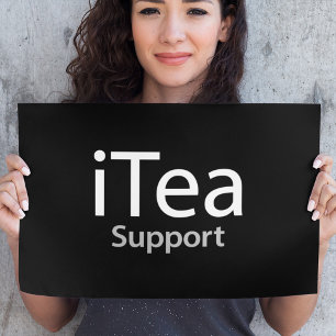 iTea support - A dad pun for tea drinkers - Funny Poster