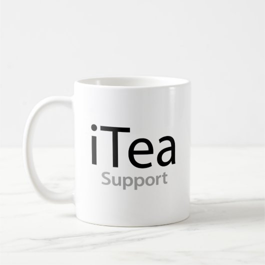 iTea support - Een papa woordspeling voor theedrin Koffiemok (Links)