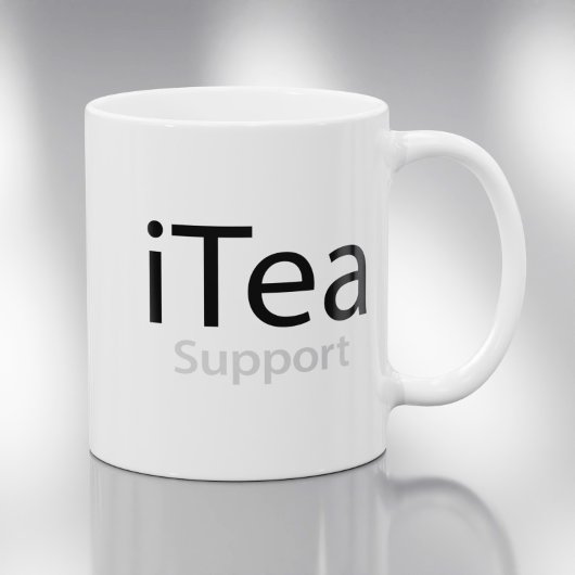 iTea support - Een papa woordspeling voor theedrin Koffiemok