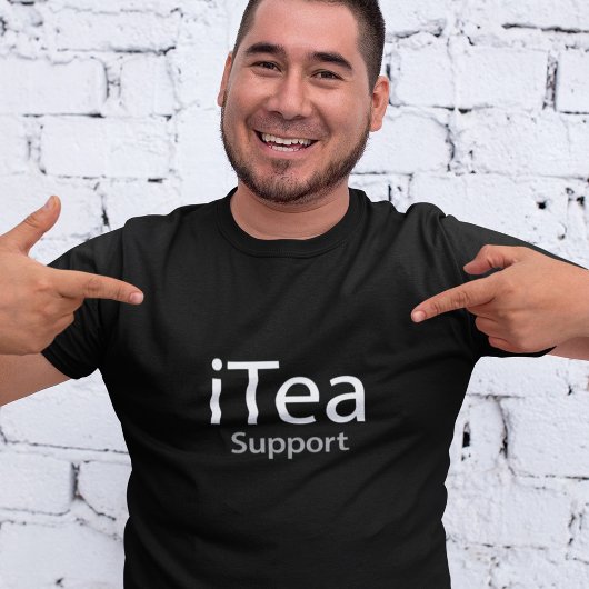 iTea support - Een papa woordspeling voor theedrin T-shirt