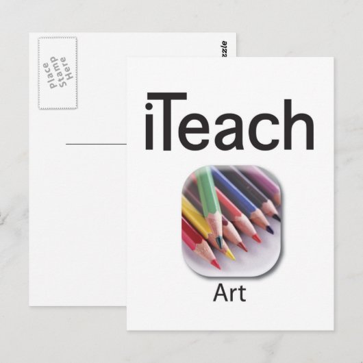 iteachART-briefkaart Briefkaart (Voorkant / Achterkant)