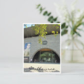 item op de tribune van victoria briefkaart (Staand voorkant)