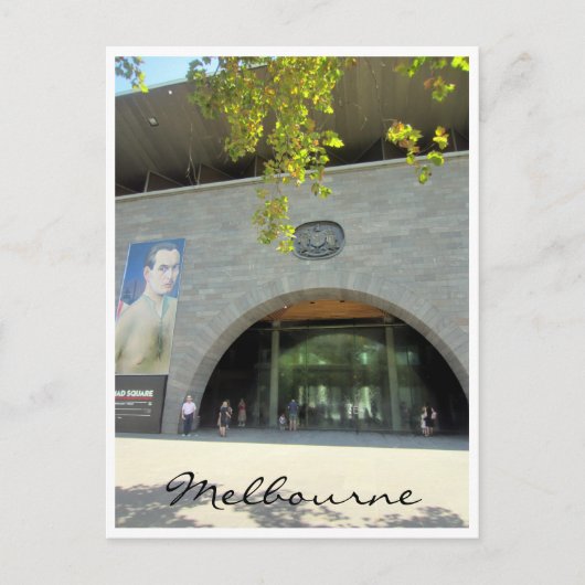 item op de tribune van victoria briefkaart (Voorkant)