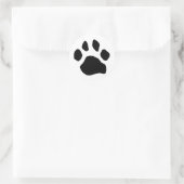 Items voor pootafdrukken ronde sticker (Tas)