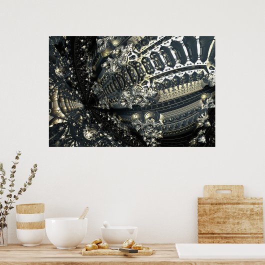 Iterate Imagery Metallic Zone Poster 18 (Keuken)