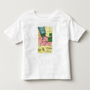 Ithaca en de nabijgelegen punten van belang kinder shirts