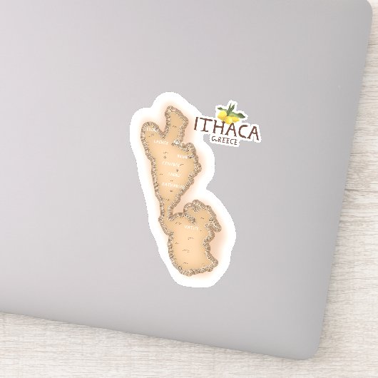 ithaca griekenland kaart sticker (Detail)